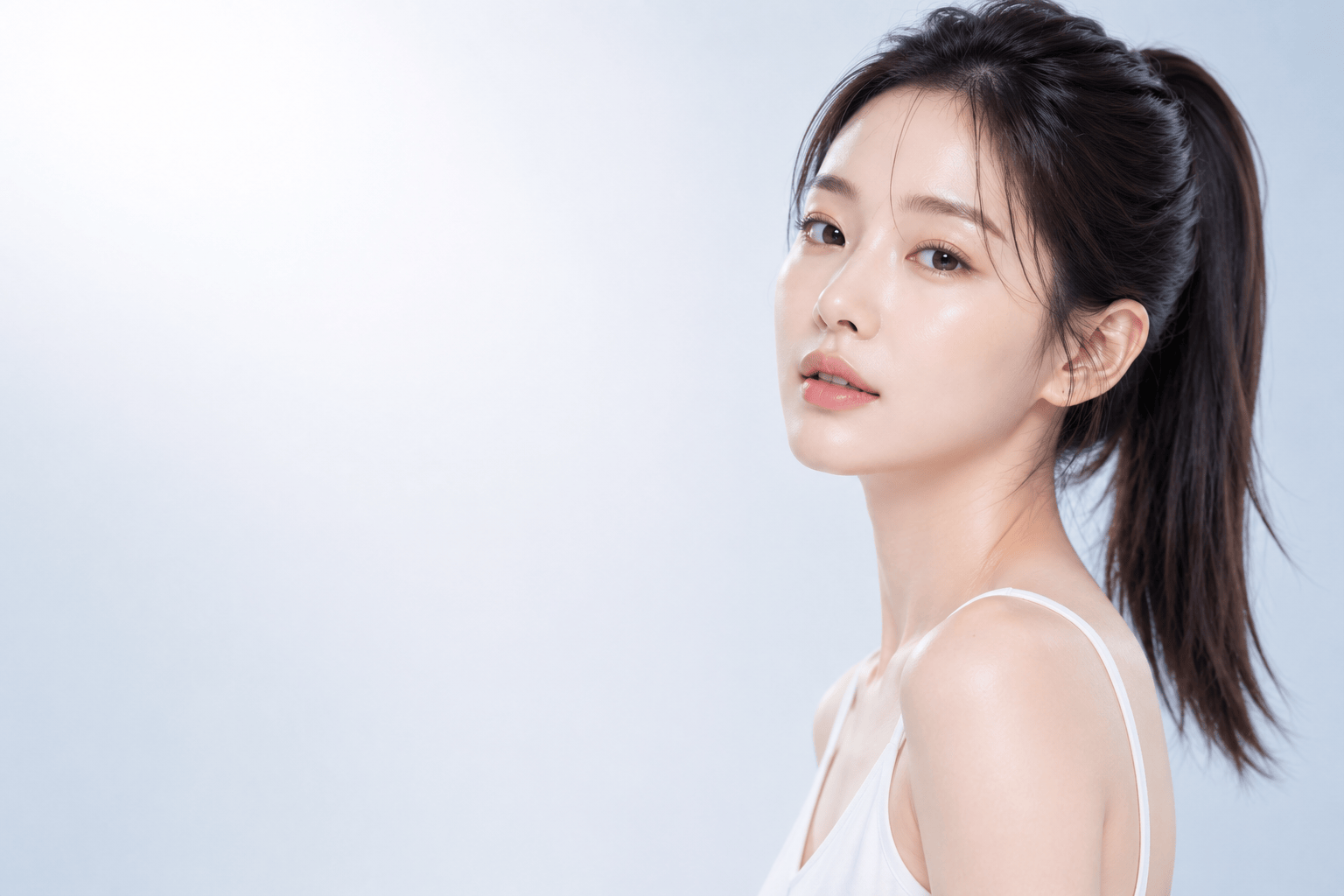 포니테일 거상 — 흉터 없는 라인
